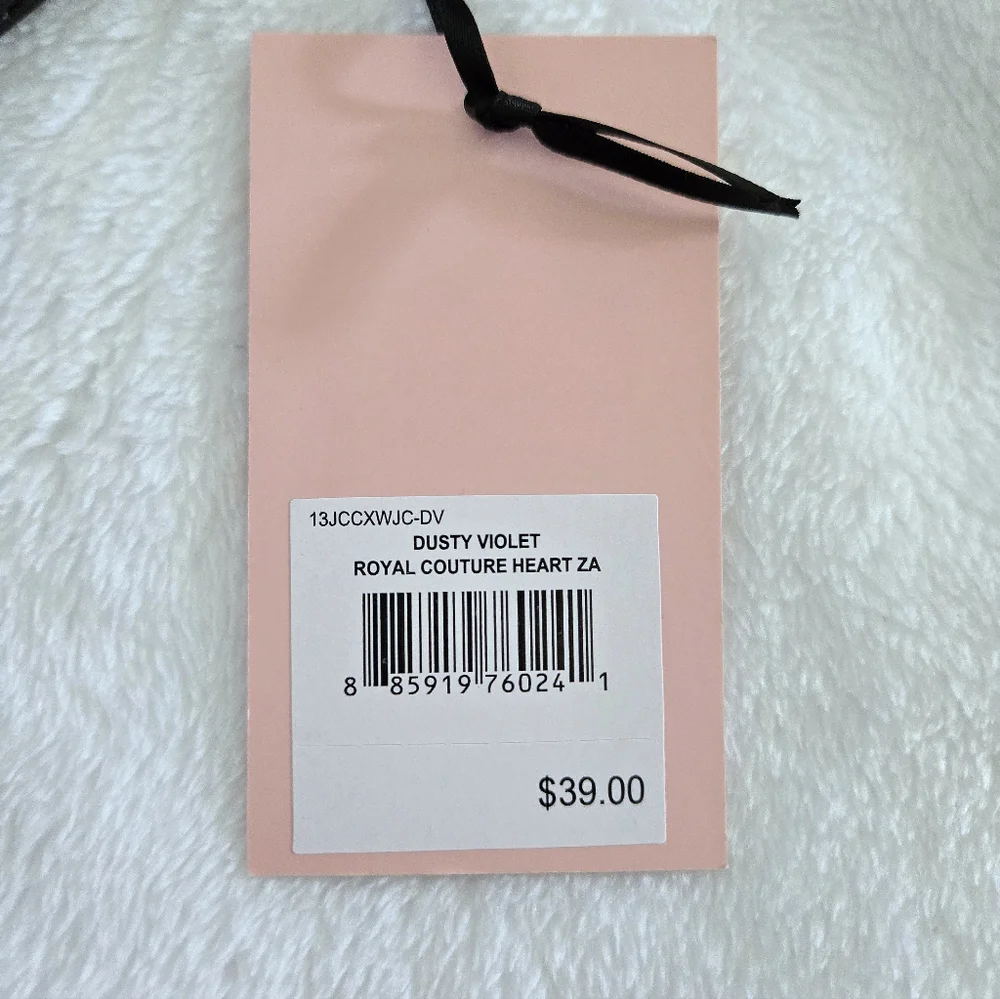 Juicy🍊 Couture Dusty Violet💜 Royal👑 Couture Heart🩷 Zip Around Coin Purse - Picture 16 of 16